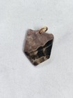 Antique Carved Mother Of Pearl Victorian Shield Pendant