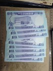           Zambia 10 Kwacha  each  1980 P-26  P-26e  Unc Banknote 081224-2