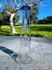 11  Blue Matrix Perc Premium Quality Glass Tobacco Smoking Water Pipe Hookah