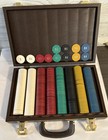 Vintage Monogram    ma    Poker Chips In Heavy Duty Case