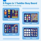 Hahaland Busy Board Montessori Learning Toy Toddler Travel Activities