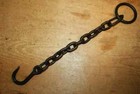20  Inches Iron Hook On Length Of Chain Beam Iron Antique Wrought Handmade