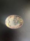 Western Belt Buckle  Letter M  Initial  Silver Vintage Cowboy cowgirl