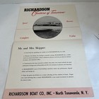 1959 Richardson Original Boat Brochure Catalog    cruisers Of Tomorrow   