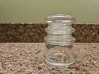 Hemingray  10 Clear Glass Insulator Vintage Made In Usa 21-50