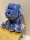 Animal Alley 2009 Lavender Blue Dog Plush Glitter Sheer Blue Bow 7    Toys R Us