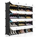 Portable Shoe Rack Organizer 48 Pair Tower Stand 