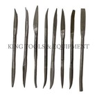 New King 8pc Assorted Second Cut Riffler Files  American Double Cut  Double End