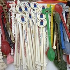 Vintage Lot Of 200  Swizzle Sticks Drink Stirs Travel Hotels Hof Bars Alcohol  