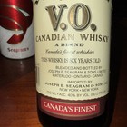 Vintage Seagram s V o  Canadian Whisky Bottle 1986 Sealed In Tube Holder 750 Ml