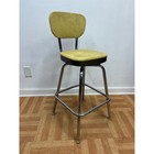 Vintage Swivel Bar Stool Chair Yellow Metal Mid Century Modern 60s Retro Cosco