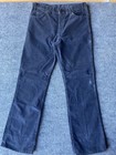 Levi   s 517 Black Corduroy Men   s Vintage 70s Made In Usa Bootcut Pants 38x34