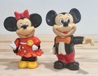 Vintage Mickey And Minnie Mouse Multi Color Plastic Piggy Banks Walt Disney 6x5