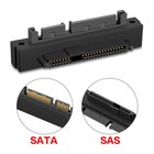 4x Sas To Sata 22-pin Male Converter Sff-8482 Female Hdd Hard Drive Raid Adapter