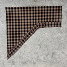 Park Designs Swag Valance Set 32x34x12 5 Gingham Star Prairie Applique Americana