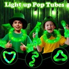 12 Pcs Green Glow Sticks Party Favors Toys Gifts For Kids  Led Light Up 