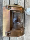 Vintage Antique Brass Perko Nautical Ship Port Starboard Navigation Light Large 