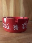Lot Of Three  3  Vintage Coors Beer Ash Tray Red Plastic   3 3 4  Diameter
