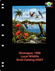  19 00 Scott Value - 1999 Nicaragua Wildlife S s Central America Cv Mnh Nh Umm
