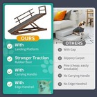 Slsy Dog Ramp For Bed  Adjustable Pet Ramp For Dogs Folding  Ramp With Side Rail