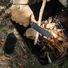 Flissa Fixed Blade Knife 4 7  Full Tang Hunting Kukri Knife W 14c28n Steel Blade