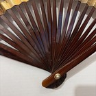 Vintage Chinese Large Beautiful Peacock Floral Fan Wall