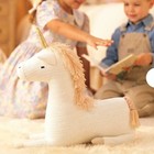 Cute Unicorn Plush Pillow Decorative Stuffed Animal Nursery Decor Interior Toy