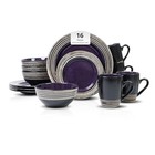 Homevss 16 Piece Dinnerware Set  Ceramic Plates And Bowls Sets For 4  -