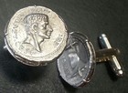 Brutus Assassin Of Julius Caesar Ides Of March Ancient Roman Coin Cufflinks  box