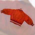 Vtg 40s 50s J j  Macintyre Jacket Coat Toddler Kids Xs Orange Rare Crown Zipper