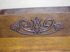 Antique Singer Wooden Sewing Machine Drawer Ornate Storage Craft Parts Rt Side