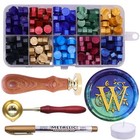 Swangsa Initial Alphabet W Wax Seal Stamp Kit  Classic Retro Letter Sealing Stam
