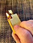 Dunhill Lighter Savory Circa 1938 Gold Petrol Rare High Quality Great Cond   