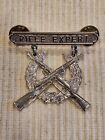 1960s Usmc Marine Vietnam Era Expert Sterling H h Ser   d Badge L  k   