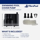  Fibropool Electric Swimming Pool Winter Cover Drain Pump 600 Gph 