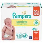 Hot Sale 2026 Baby Wipes Pampers Sensitive 1344 Wipes  24x  us Stock