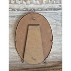 1960s Vintage Ornate Oval Picture Frame Gold Filigree Wall Or Tabletop 5x7