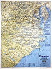     1988-6 June Tidewater   Environs Making America National Geographic Map - A1
