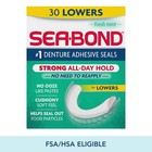  3 Pack  Sea Bond Lower Secure Denture Adhesive Seals  Fresh Mint  30 Count
