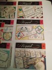Vintage Vogart Embroidery Transfer Patterns Seven Total Uncut 