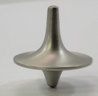  b92  Inception Inspired Silver Tone Metal Spinning Top Fidget Toy