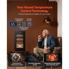 Uimoso 23l Electric Cigar Humidor Cabinet W temperature Control For 150 Cigars