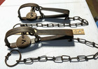 2 Vintage Oneida Victor 1 1 2 Single Long Spring Foothold Trap  Usa
