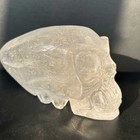 2 2lb Top Natural Clear Quartz Carved Skull  Realistic  Crystal Healing Skull