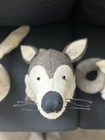Fiona Walker Animal Head Set Of 2 Nwt Wolf  Ram