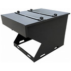 2 Yard Trash Hopper Dumpster Attachment With Lid Fits Skid Steer Quick Attach