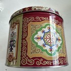 Nyakers Pepparkakor Round Empty Swedish Cookie Tin Canister Sweden