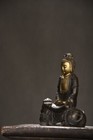 China Antique Copper Carved Exquisite Guanyin Auspicious Beast Statue Home Decor