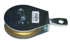 Grainger 3 In Swivel Pulley Block Single Sheave Wheel For 1 2 In Rope Zinc Coat