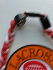 Gait Women s Lacrosse Lax Red   White Cord Necklace With 4  Die Cut Stx Sticker